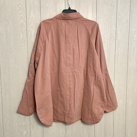 Pistola Briana Clay Pink Utility Jacket Shirt Jacket Size Large NWT - Picture 6 of 7